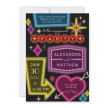 Neon Marquee Signs Las Vegas Förlovningsfest