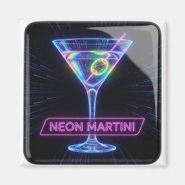Neon Martini Glow Magnet