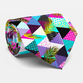Neon Memphis Stil Triangles Slips