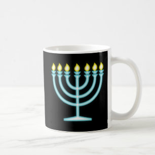 Neon Menorah Kaffemugg