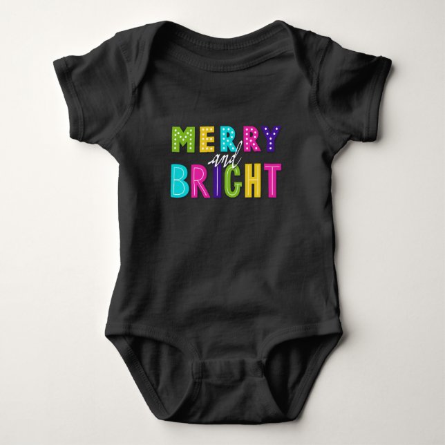 Neon Merry och Bright Tee Shirt (Framsida)