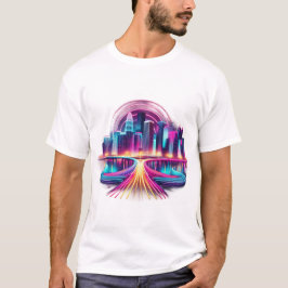 Neon Metropolis T Shirt
