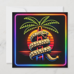 Neon Miami Nätter Diamantlyx Lyx  Inbjudningar