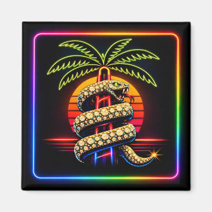 Neon Miami Nätter Diamantlyx Lyx  Magnet