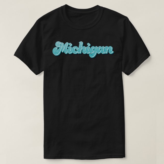 Neon Michigan T Shirt (Design framsida)