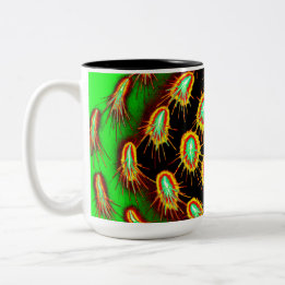Neon Microburst Pattern Mug Två-Tonad Mugg