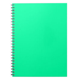 Neon Mint Enfärgad Minimalistisk Anteckningsbok