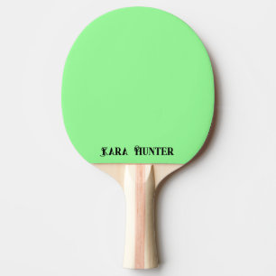 Neon Mint Färg   Modern Black Personlig Script Pingisracket