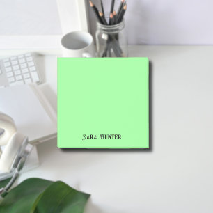 Neon Mint-Professionell - minimalistiskt svart skr Post-it Block