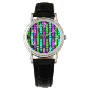 Neon Modern Rectangles Armbandsur