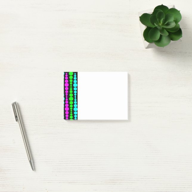 Neon Modern Rectangles Post-it Block (Kontor)