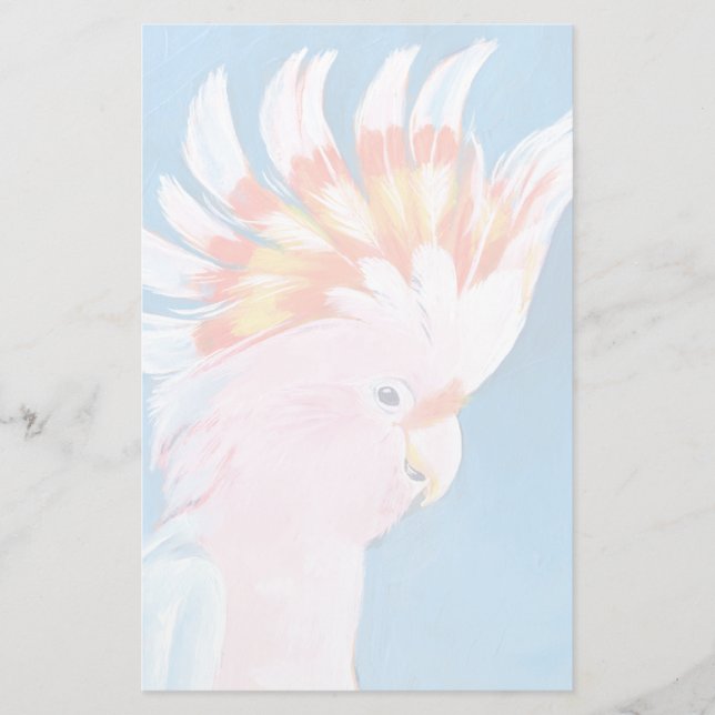 Neon Mohawk - Rosa Cockatoo Brevpapper (Framsida)
