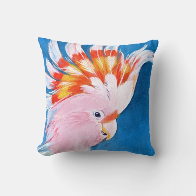 Neon Mohawk - Rosa Cockatoo Kudde (Framsida)