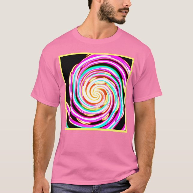 Neon Mönster Artwork T Shirt (Framsida)