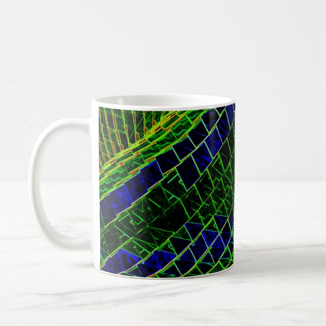 Neon mönster kaffemugg (Vänster)