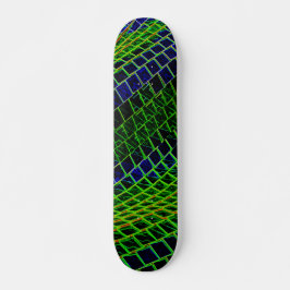 Neon mönster mini skateboard bräda 18,5 cm