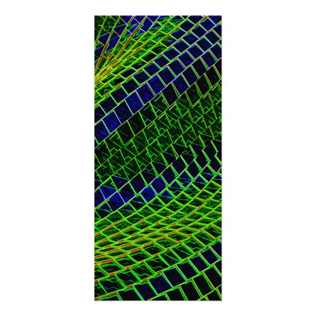 Neon mönster reklamkort (Framsidan)