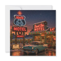 Neon Motel Route 66 Julhälsningar
