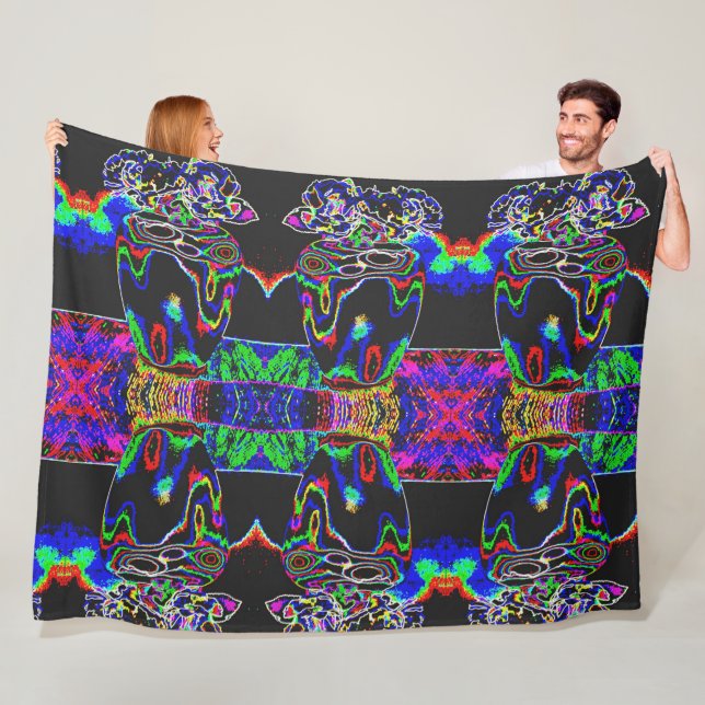 Neon Moth Fleecefilt (På plats)