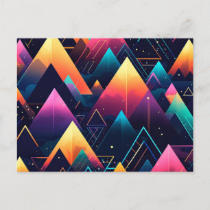 Neon Mountains Vykort