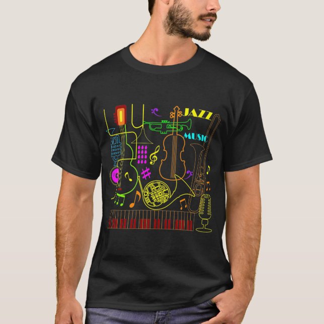 Neon Music T Shirt (Framsida)