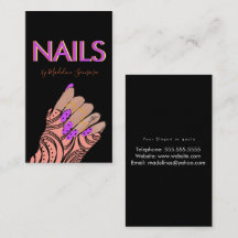 Neon Nagel Tech Trippel Bokstav Hands 