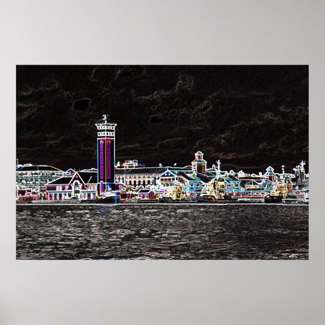 Neon Nassau Poster (Framsidan)