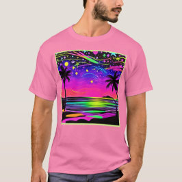 Neon Natt Strandskap T Shirt