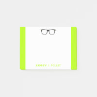 Neon Nerdy Black Glasses Anpassningsbar Post-it