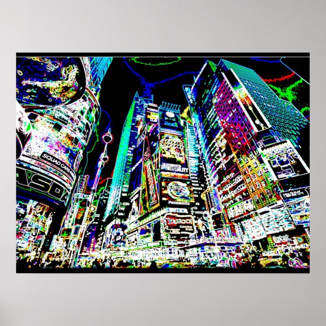 Neon New York City Poster (Framsidan)