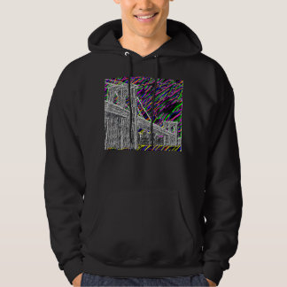 Neon New York överbryggar hoodien Hoodie