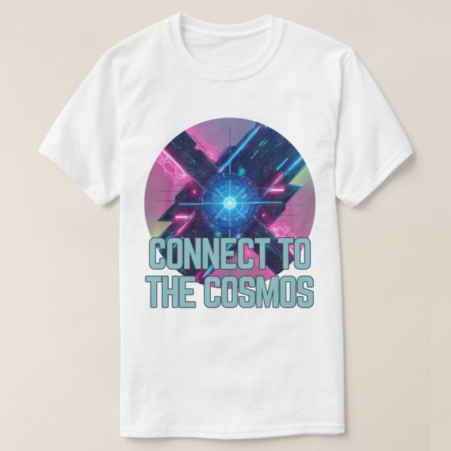 Neon Nexus - Anslut till cosmos T Shirt (Design framsida)