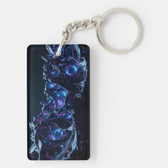 Neon Nexus: Interwoven Techno-Organic Structure (Baksidan)