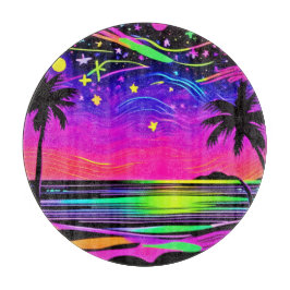 Neon Night Beachscape