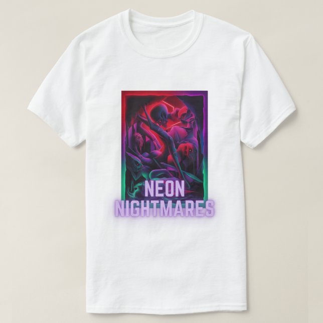 Neon Nightmares - Dream darkly T Shirt (Design framsida)