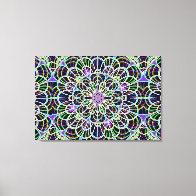 Neon Nights 2 Stretched Kanvastryck (Framsida)