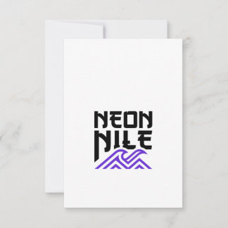 NEON NILE Våg Logotyp Välkomstkort OSA Kort