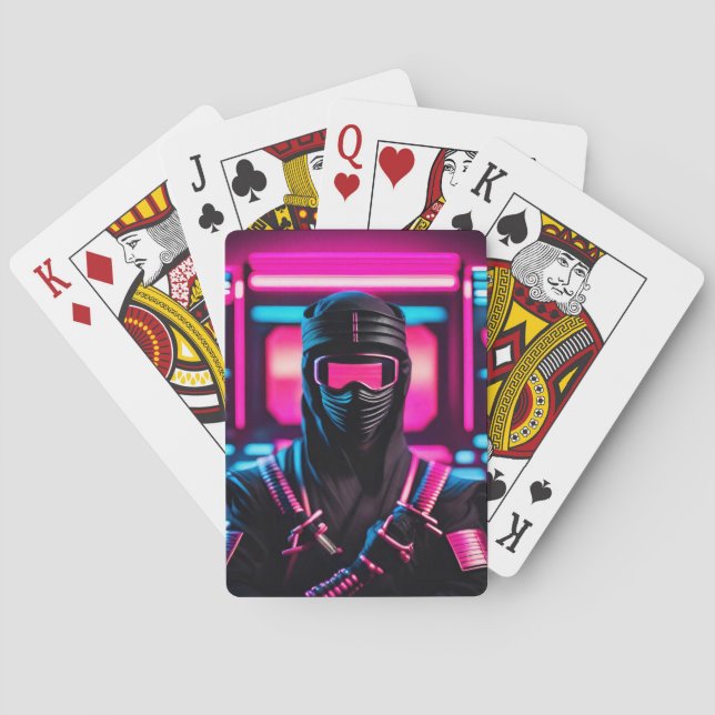 neon ninja casinokort (Baksidan)