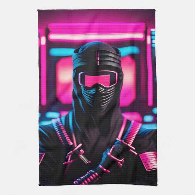 neon ninja kökshandduk (Vertikal)