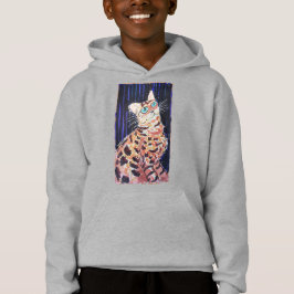 Neon Noir Bengal Cat T Shirt