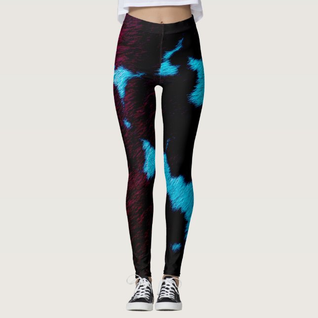 Neon Noir Cow Leggings (Framsida)