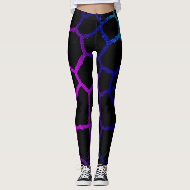 Neon Noir Giraffe Leggings (Framsida)