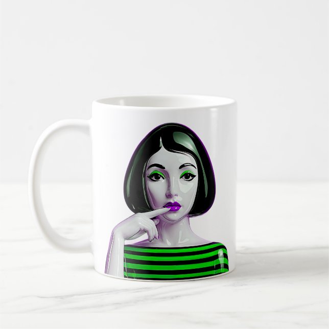 Neon Noir Muse Kaffemugg (Vänster)