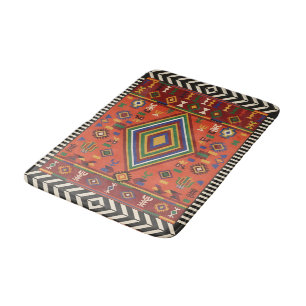 Neon Nomad Soul -Ljuslevande Tribal Geometrisk Gob Badrumsmatta