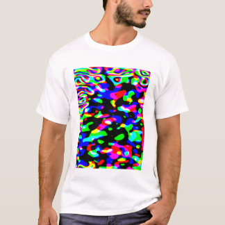 Neon och svart abstrakt konst - Svart ljus kul T Shirt