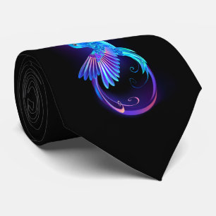 Neon Ofinity Symbol med glowing Hummingbird Slips