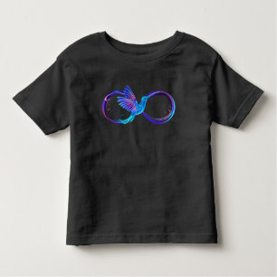 Neon Ofinity Symbol med glowing Hummingbird T Shirt