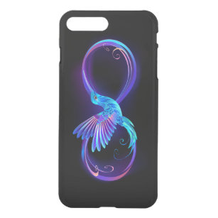 Neon Ofinity Symbol med glowing Hummingbird iPhone 7 Plus Skal