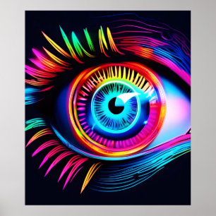Neon Öga Dream Poster