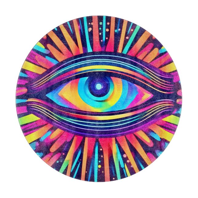 Neon Öga i Cosmos (Framsidan)